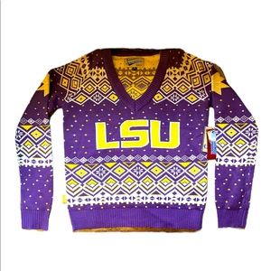 LSU winter sweater, new with tags